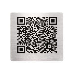 QR Code Mémorial Argenté